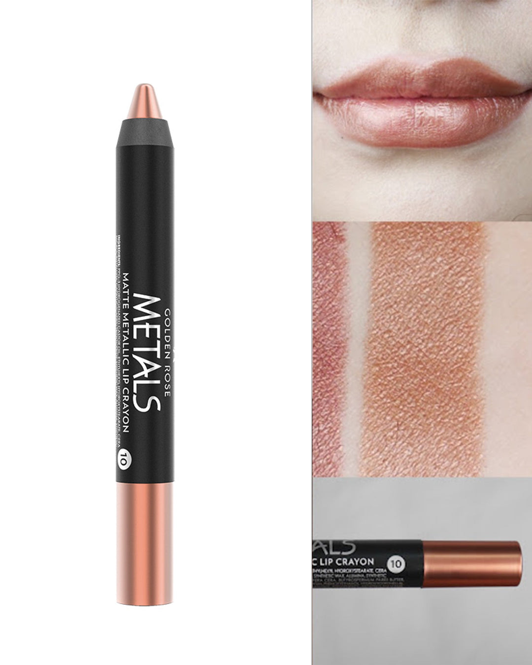 Metals Matte Metallic Lip Crayon – Labial mate metálico