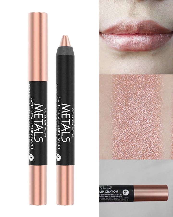 Metals Matte Metallic Lip Crayon – Labial mate metálico