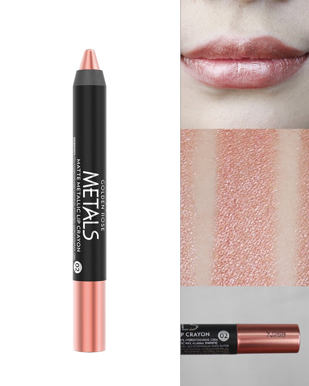 Metals Matte Metallic Lip Crayon – Labial mate metálico