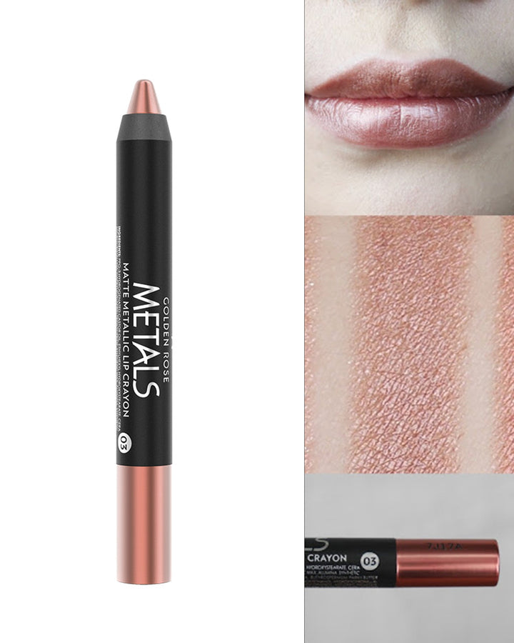Metals Matte Metallic Lip Crayon – Labial mate metálico