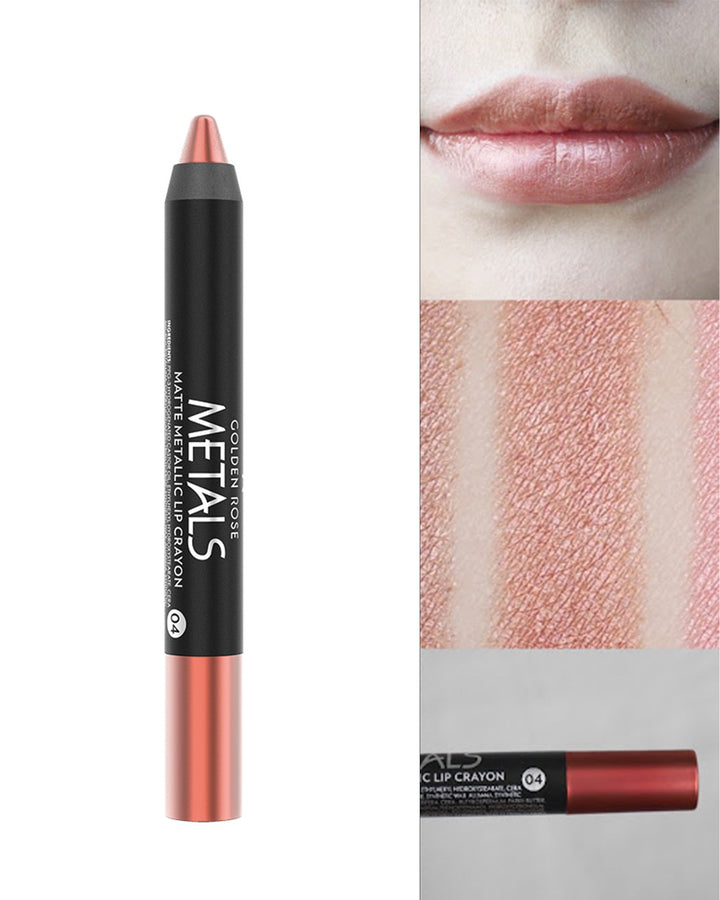 Metals Matte Metallic Lip Crayon – Labial mate metálico