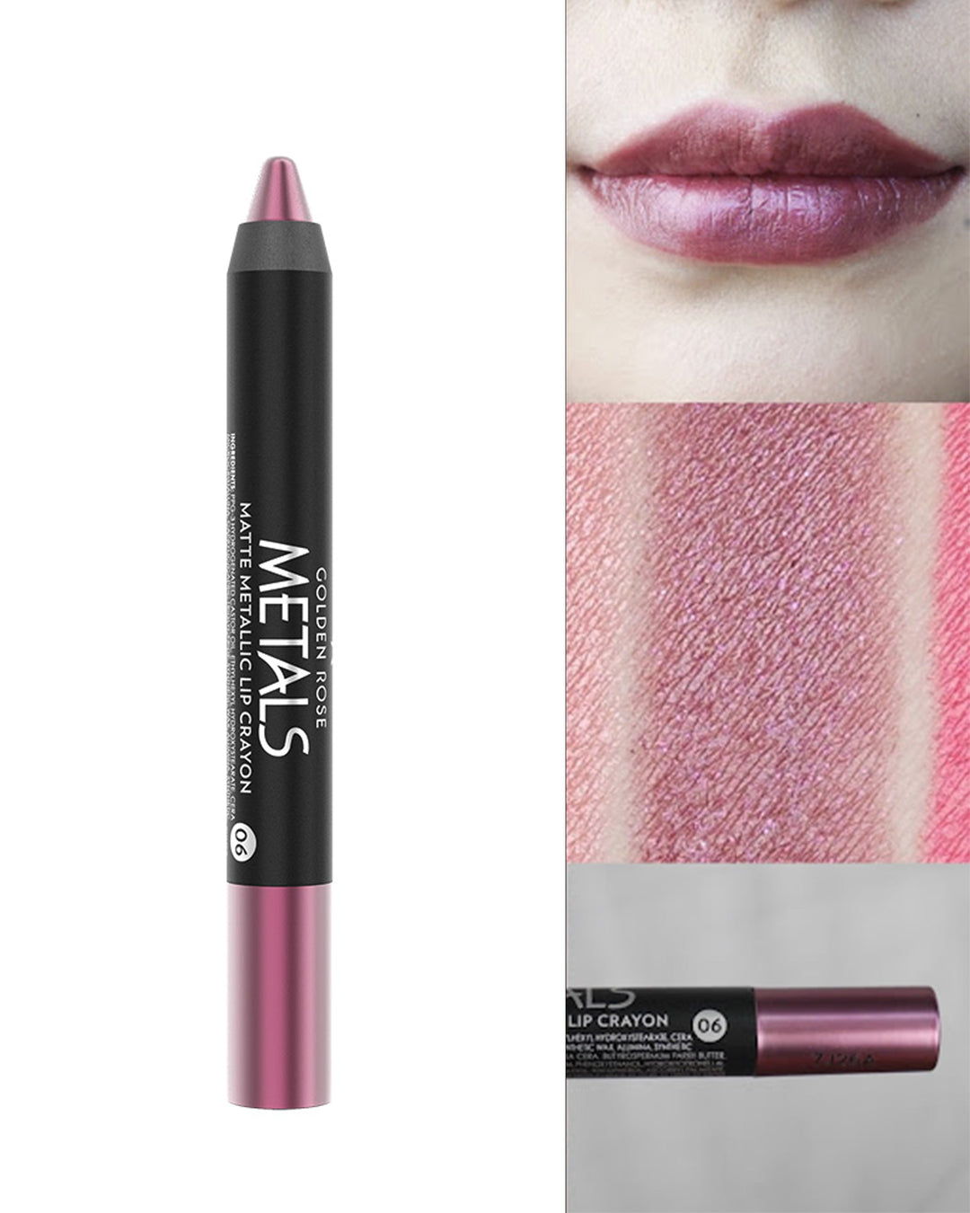 Metals Matte Metallic Lip Crayon – Labial mate metálico