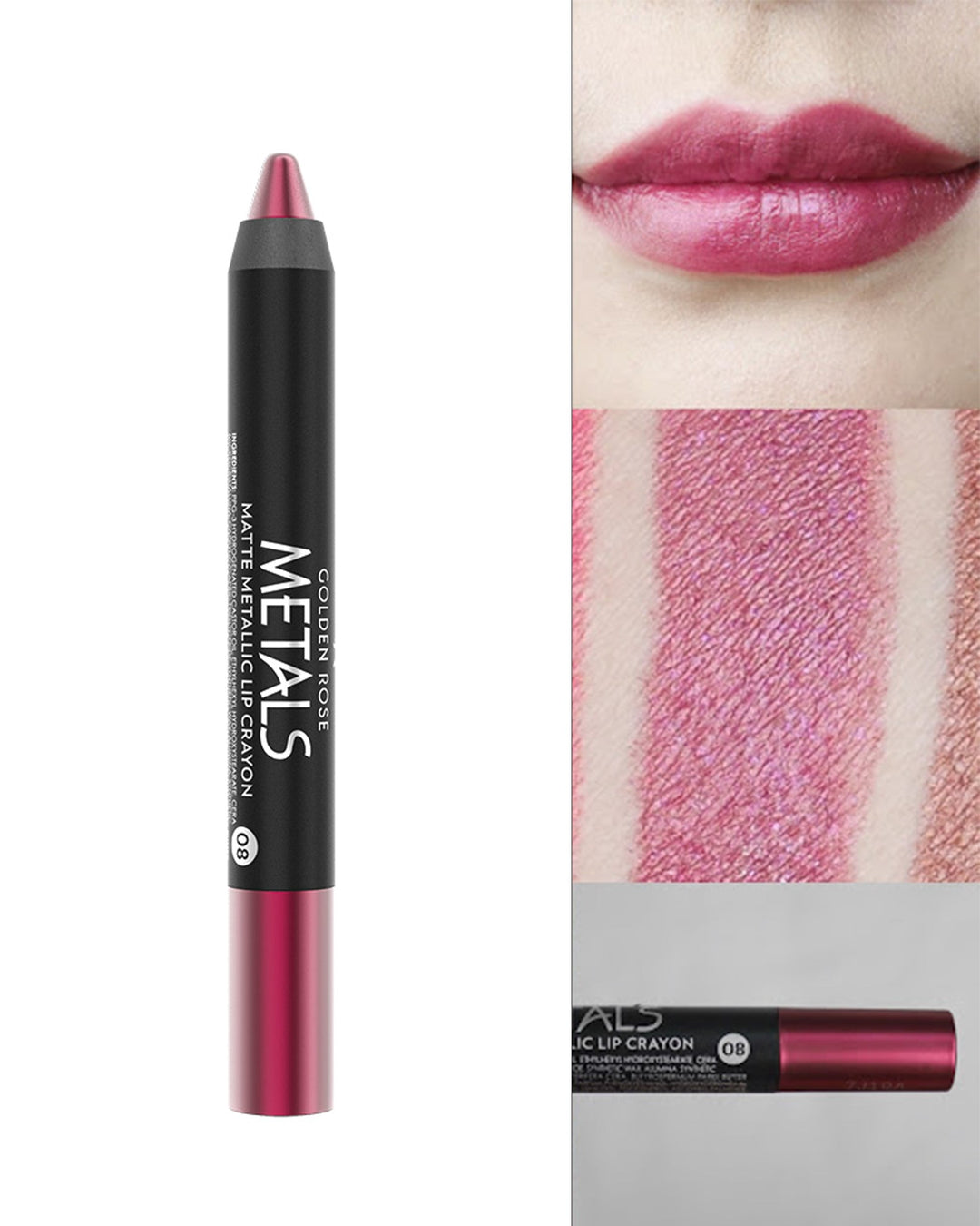 Metals Matte Metallic Lip Crayon – Labial mate metálico
