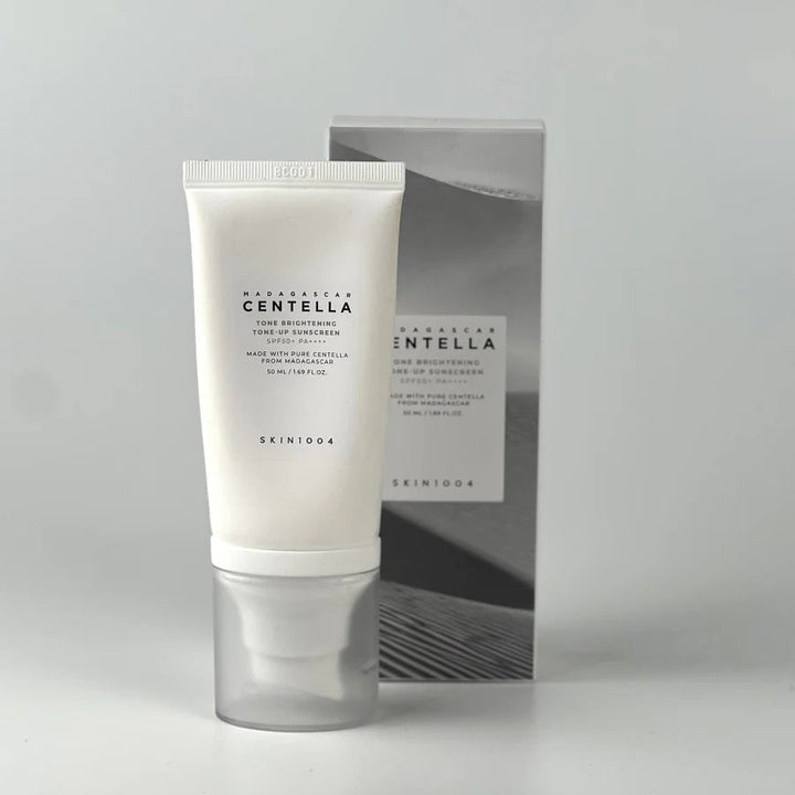☀️ SKIN1004 – Madagascar Centella Tone-Up Sunscreen SPF50+ PA++++ | Protector Solar Iluminador