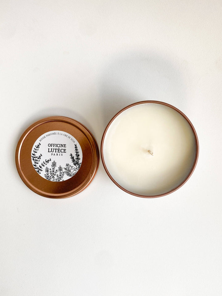 Vela perfumada «Calm», lavanda y manzanilla, oro rosa