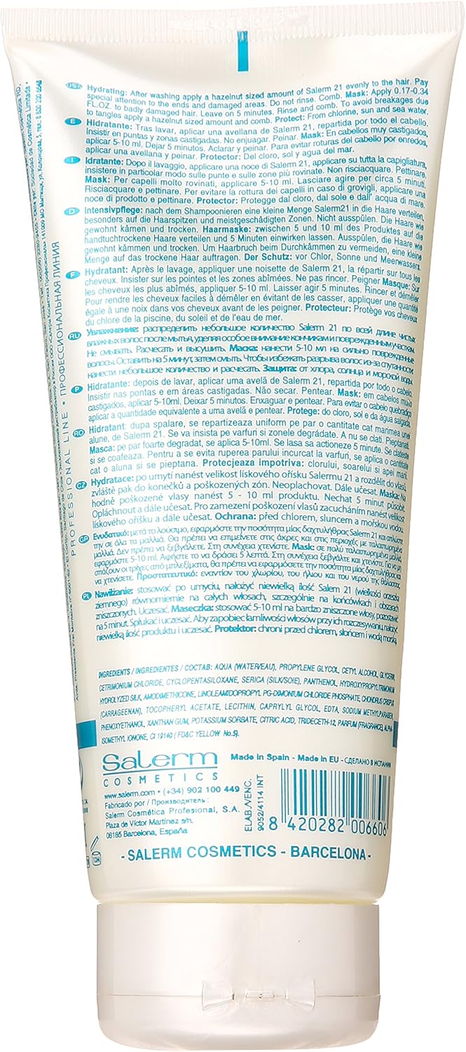 Salerm 21 Leave-in Conditioner Silk Protein Tube 6.9oz (200ml) by Salerm