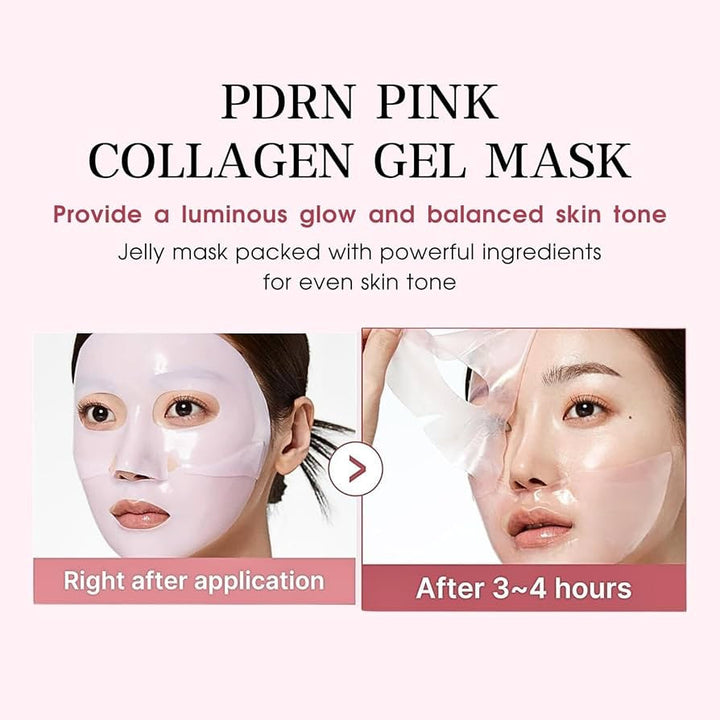 Medicube - Mascarilla en Gel de Colágeno Rosa con PDRN – Hidratación, Regeneración y Luminosidad