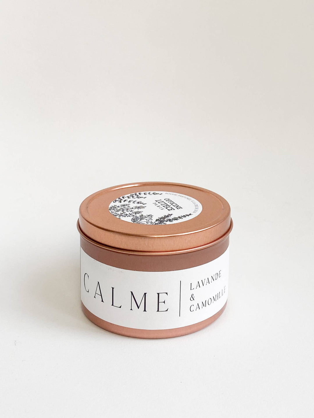 Vela perfumada «Calm», lavanda y manzanilla, oro rosa