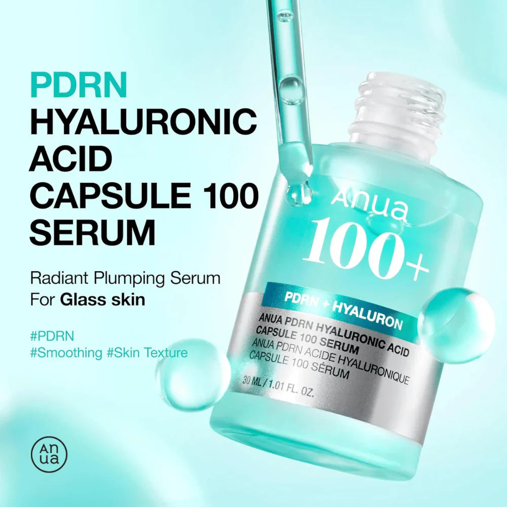 Anua - PDRN Hyaluronic Acid Capsule 100 Serum - Facial Moisturizing Serum - 30ml
