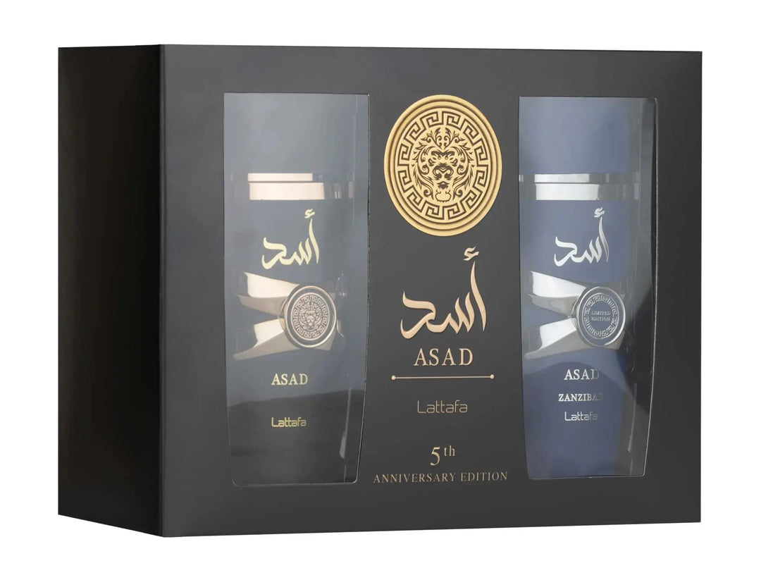 Pack Asad Edición 5º Aniversario - Asad &amp; Asad Zanzibar (2x100 ml) | Lattafa