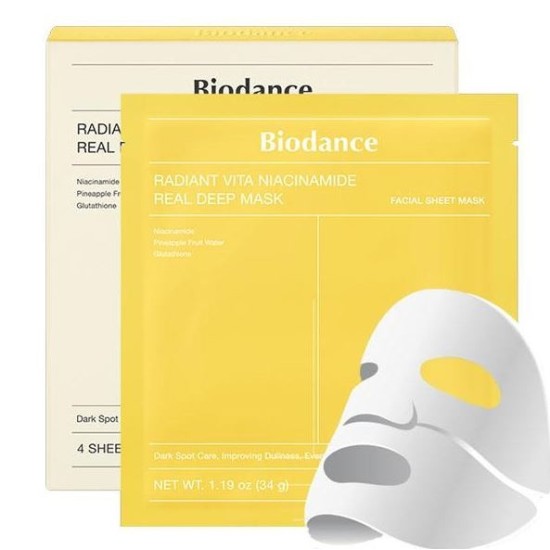 Radiant Vita Niacinamide Real Deep Mask pack 4pcs