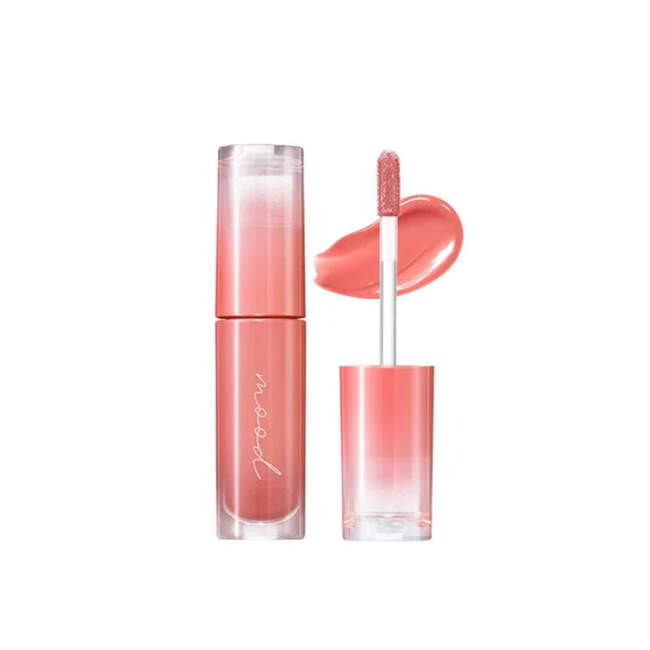 Peripera - Ink Mood Glowy Tint - Longlasting Lip Tint - 02 Coral Influencer