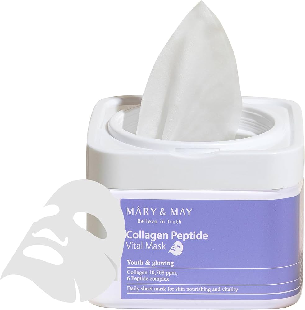 Mary&amp;May - Collagen Peptide Vital Mask - Set of Firming Facial Masks