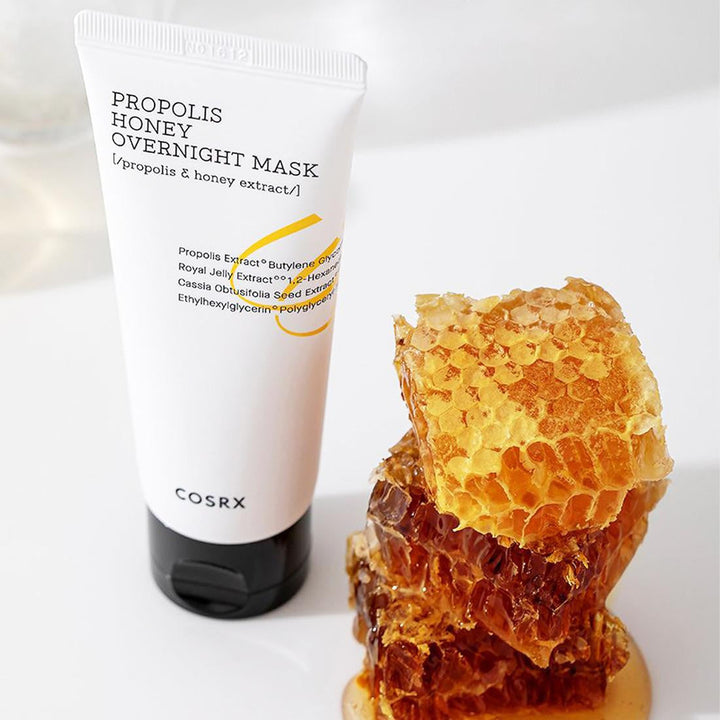 Cosrx - Full Fit Propolis Honey Overnight Mask - Nourishing Night Mask with Propolis - 60ml