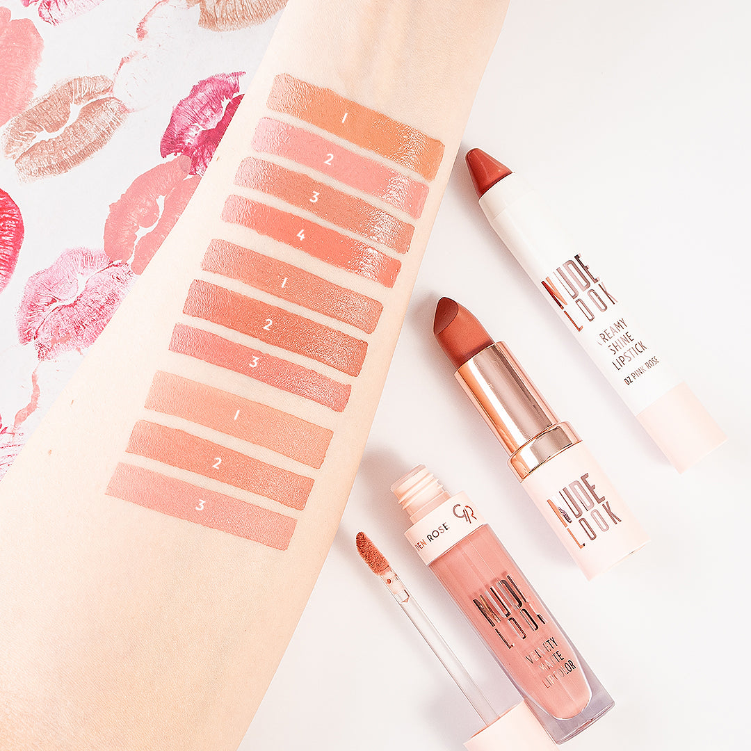 Nude Look Perfect Matte Lipstick – Labial mate Golden Rose