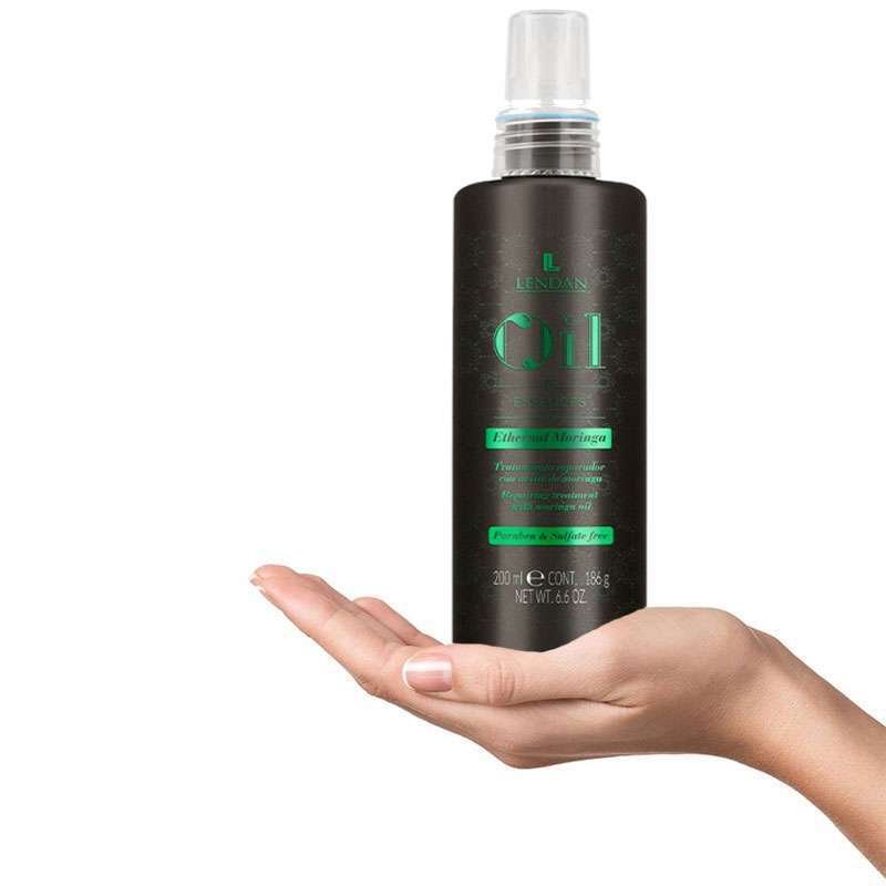 Lendan Moringa Pack 4 Productos - Champú 300ml + Mascarilla 500 ml + Aceite 100 ml + Reparador ethernal 200ml