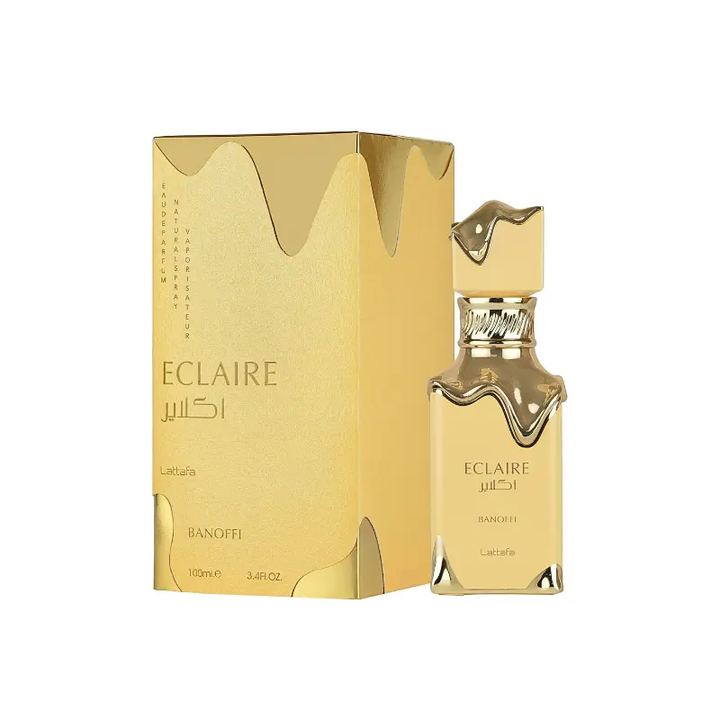 Eclaire Banoffi Lattafa – Banana, Dulce de Leche y Praliné