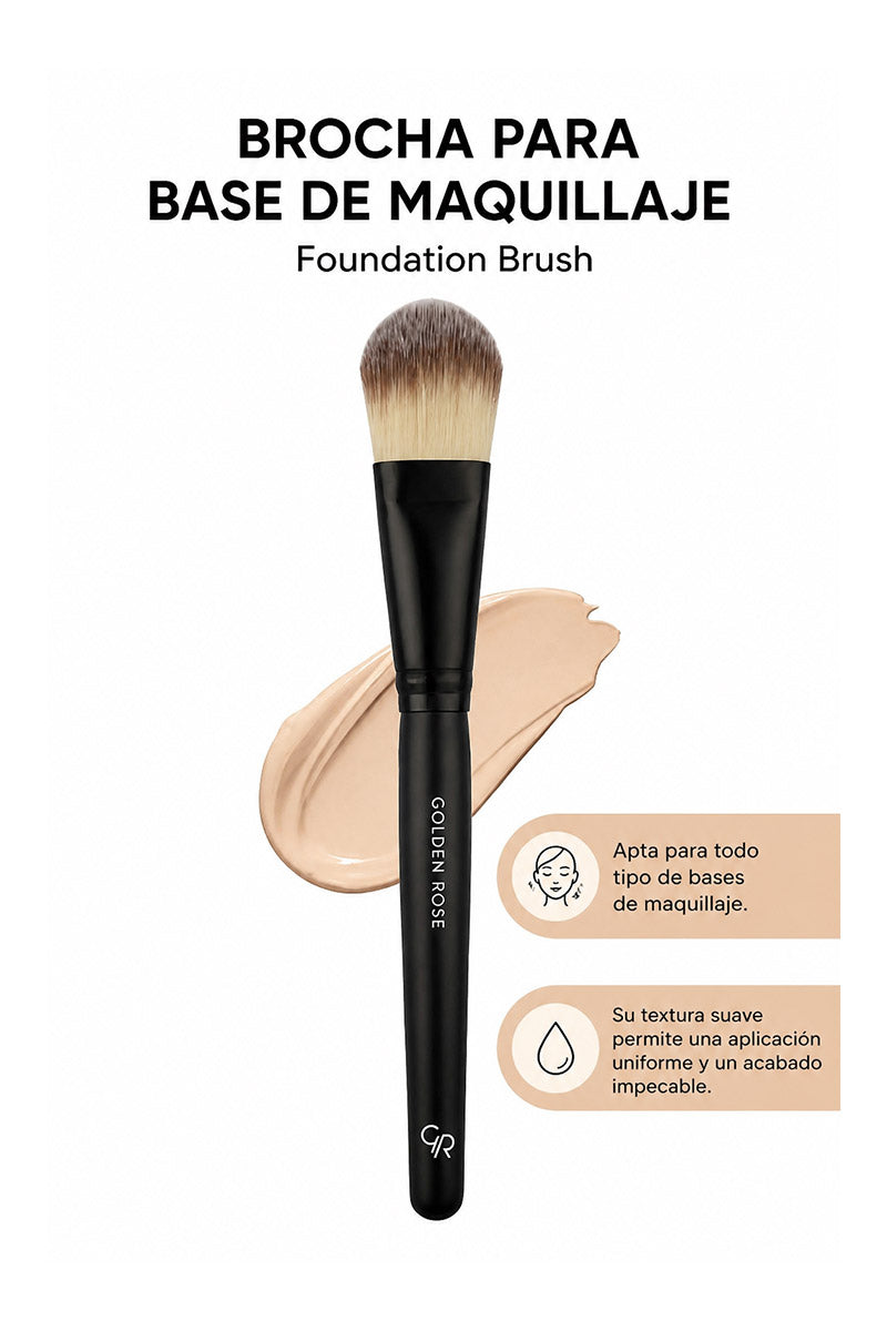 Brocha para Base de Maquillaje – Acabado Uniforme - Foundation Brush