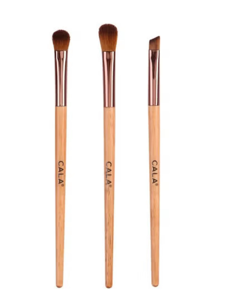 Natural Bamboo Eye Brush Trio
