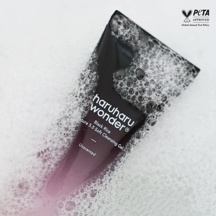 Haruharu Wonder - Black Rice Moisture 5.5 Soft Cleansing Gel - Rice Ferment Facial Gel