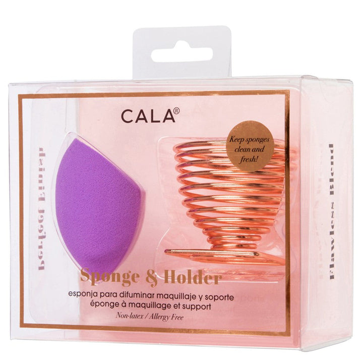 Sponges &amp; Holder Purple Slant
