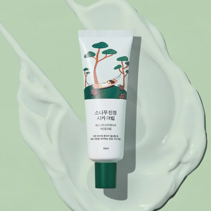 Round Lab - Pine Calming Cica Cream - Moisturizing and Nourishing Cream - 50 ml
