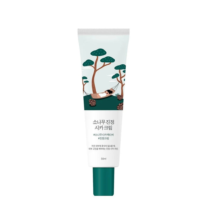 Round Lab - Pine Calming Cica Cream - Moisturizing and Nourishing Cream - 50 ml