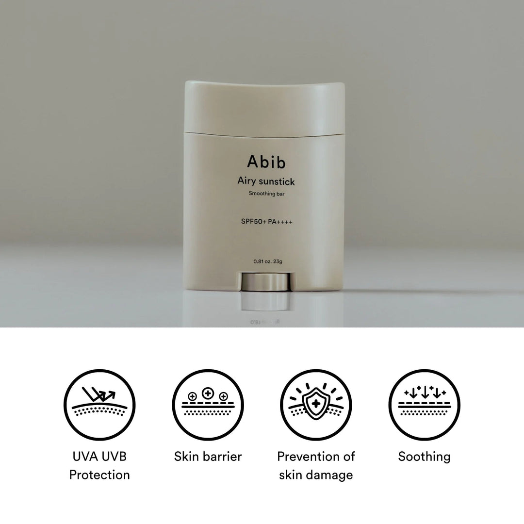 Abib - Airy Sunstick Smoothing Bar - Filter Cream Stick - 23g
