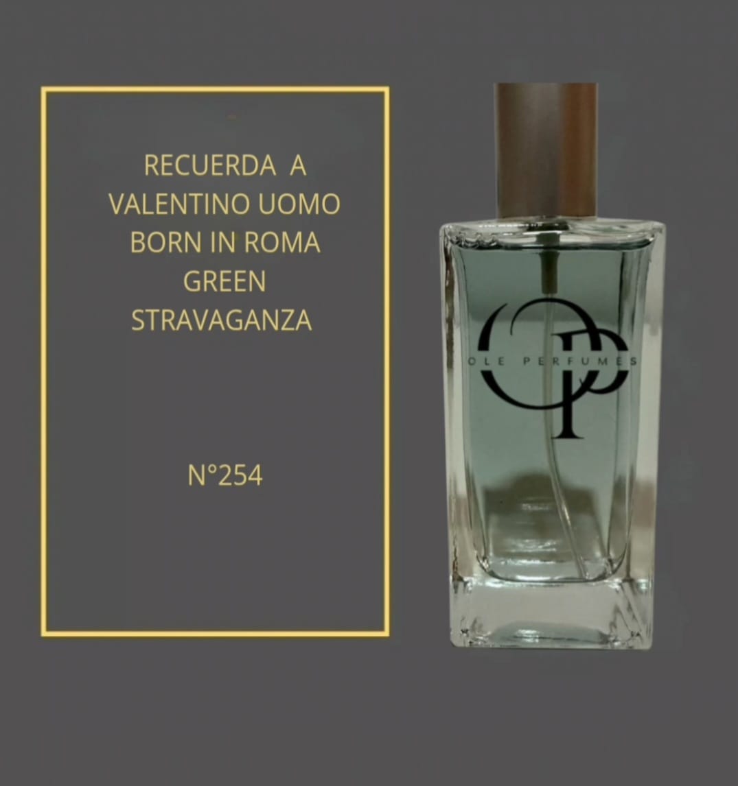 254 INSPIRADO EN VALENTINO UOMO BORN IN ROMA GREEN STRAVAGANZA