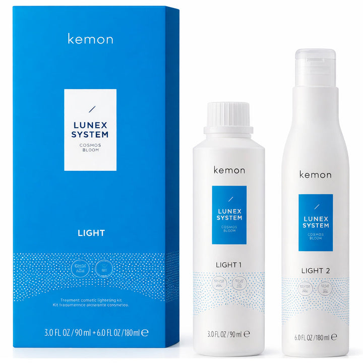 Kemon - Lunex System Light Kit Tratamiento Cosmético Aclarante 90 ml + 180 ml