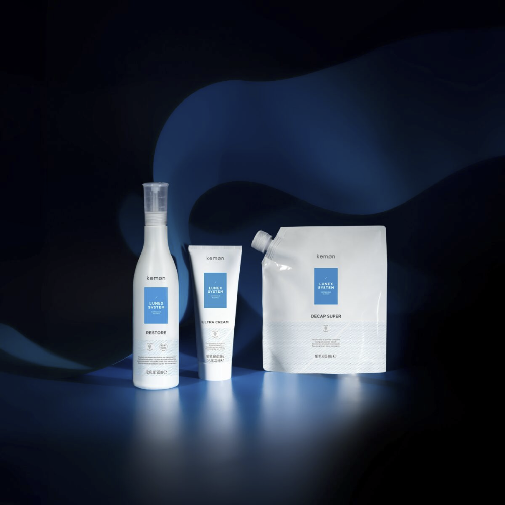 Kemon - Lunex System Ice Toner Shampoo Champú Antiamarillo 1000 ml