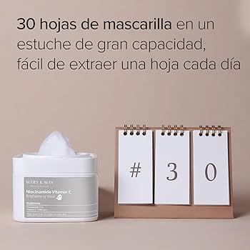 Mary&amp;May - Niacinamide Vitamin C Brightening Mask - Brightening Face Mask Set - 30pcs., Brightening