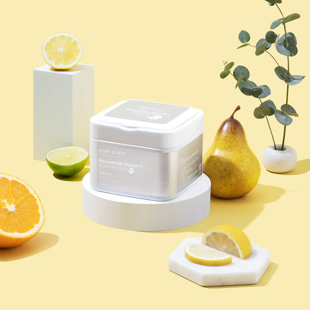 Mary&amp;May - Niacinamide Vitamin C Brightening Mask - Brightening Face Mask Set - 30pcs., Brightening