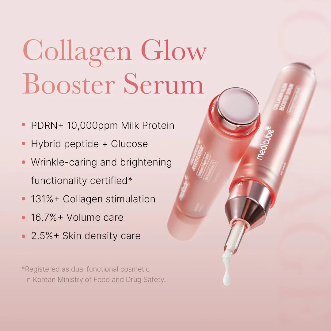 Medicube - Collagen Glow Booster Milk Serum - Moisturizing Face Serum with Collagen - 15ml