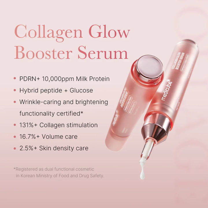 Medicube - Collagen Glow Booster Milk Serum - Moisturizing Face Serum with Collagen - 15ml