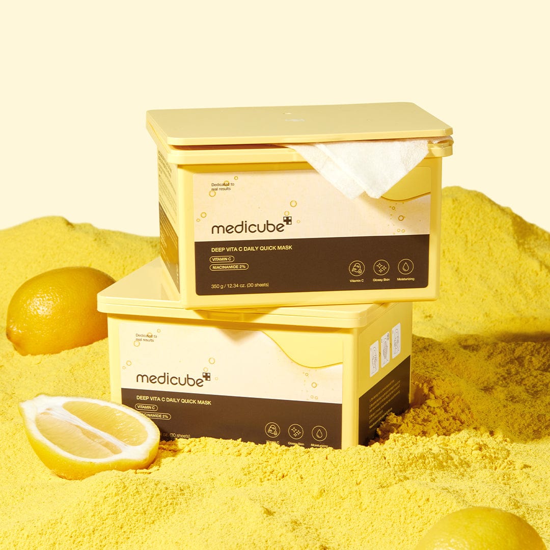 Medicube - Deep Vita C Daily Quick Mask - Brightening Face Mask Set in a Sheet - 30pcs/300g