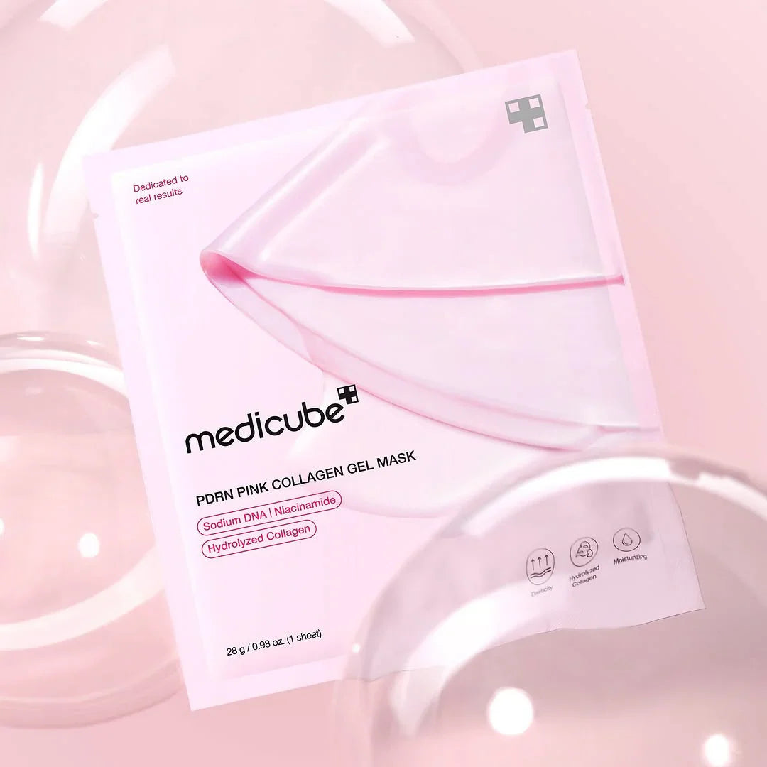 Medicube - PDRN Pink Collagen Jelly Gel Mask - Firming Hydrogel Face Mask - 1pc/28g