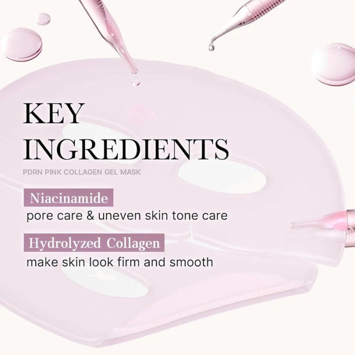 Medicube - PDRN Pink Collagen Jelly Gel Mask - Firming Hydrogel Face Mask - 1pc/28g