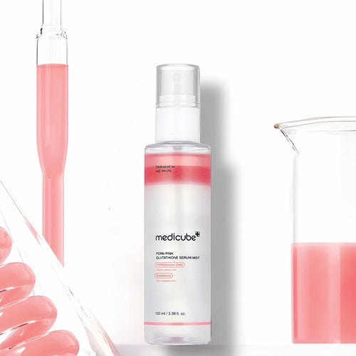 Medicube – PDRN Pink Glutathione Serum Mist | Bruma Iluminadora &amp; Reparadora · Antioxidante 100ml