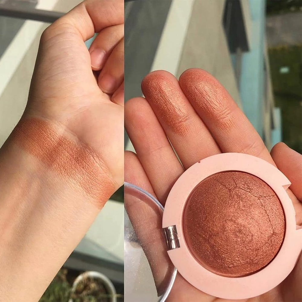 Nude Look Pearl Baked Eyeshadow – Sombra de ojos perlada 02 Rosy Bronze