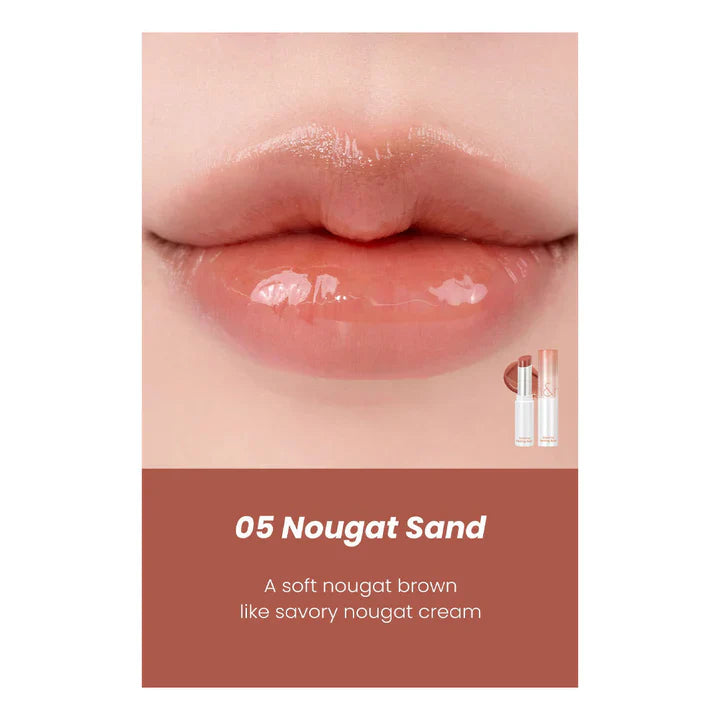 Rom&amp;Nd Glasting Melting Balm Glossy Lip Balm 05 Nougat Sand 3.5g