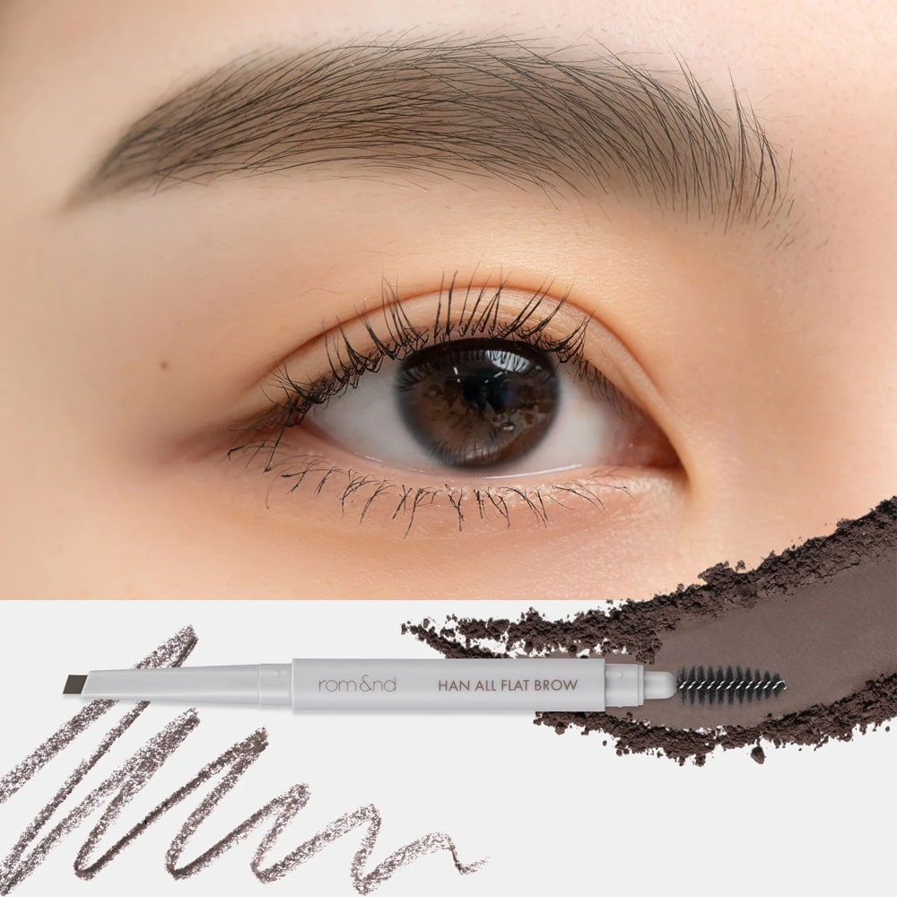 Rom&amp;Nd Han All Flat Brow C2 Grace Taupe - 0.17 G Eyebrow Pencil