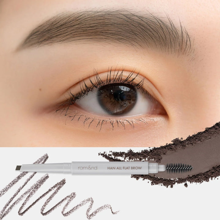 Rom&amp;Nd Han All Flat Brow C2 Grace Taupe - 0.17 G Eyebrow Pencil