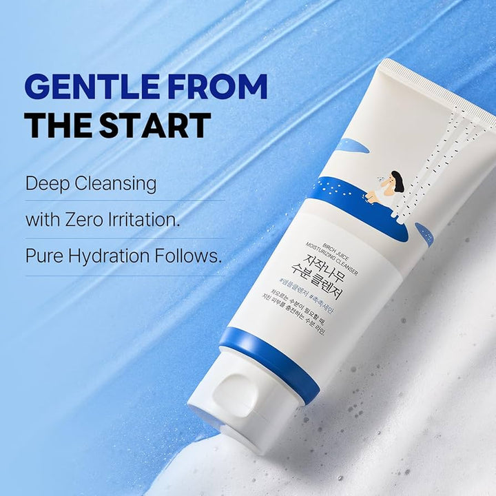 Round Lab - Birch Juice Moisturizing Cleanser - Moisturizing Face Wash Gel with Birch Juice - 150ml
