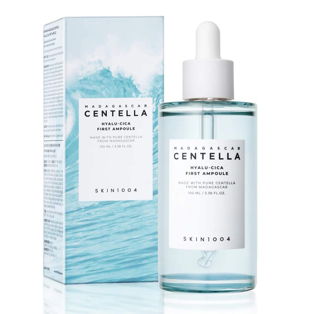 SKIN1004 - Rutina Intensa de Hidratación con Centella + Ácido Hialurónico 🌀 4Productos | Piel Seca/Deshidratada | Reparación de Barrera | 100% Vegano"