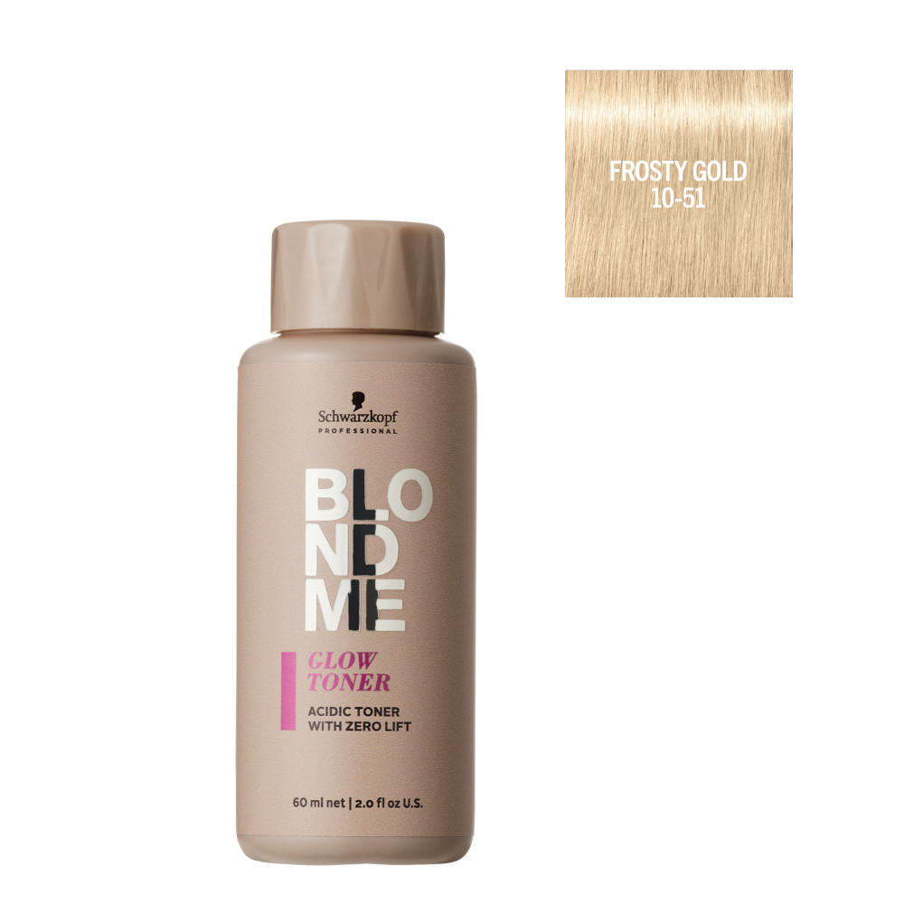 Schwarzkopf - Matizador de Brillo BlondMe Glow Toner 10-51 Dorado Hielo 60 ml