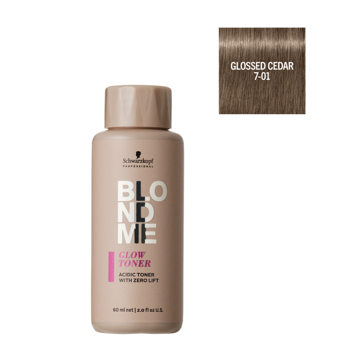 Schwarzkopf - Matizador de Brillo BlondMe Glow Toner 7-01 Cedro Glaseado 60 ml