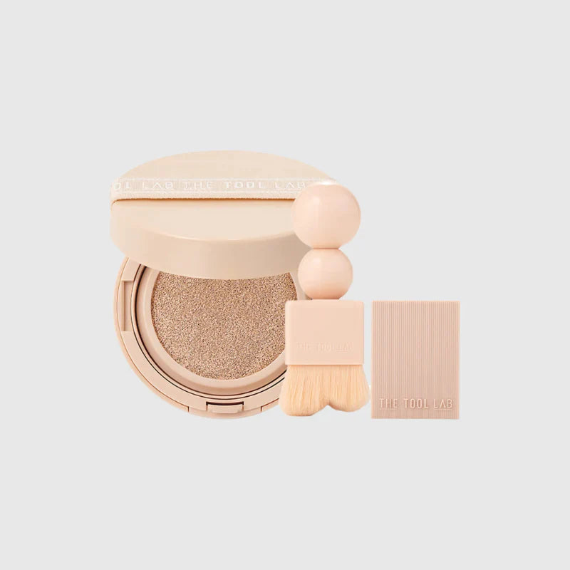 THE TOOL LAB Stamp Skinfit Cushion Glow + Brush - 23 Natural Beige