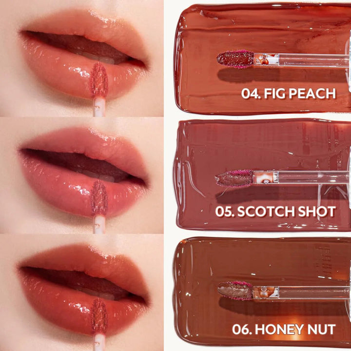 TIRTIR - Waterism Glow Tint - Illuminating Lip Tint - 04 Fig Peach - 4g
