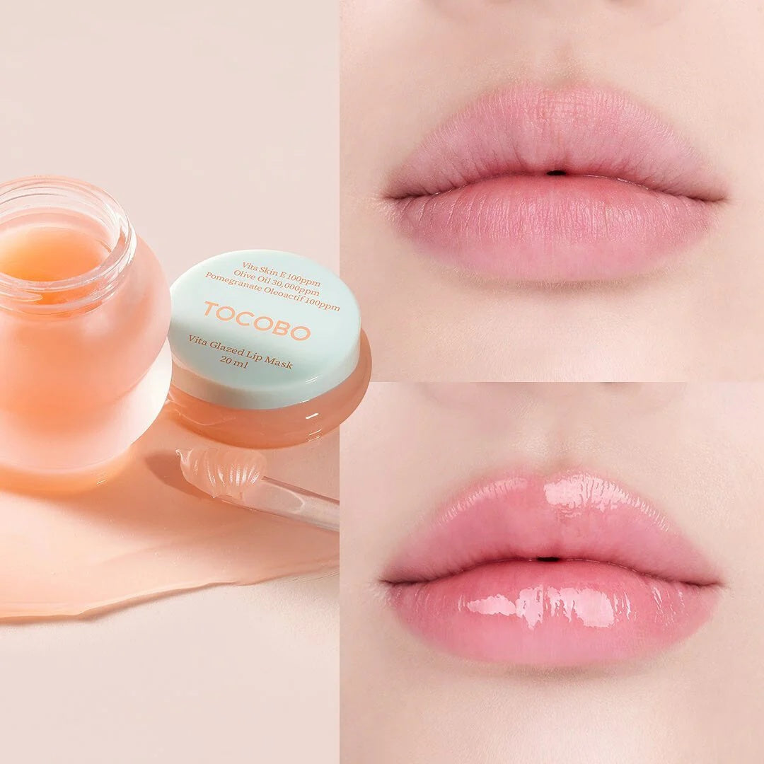 TOCOBO – Mascarilla de Labios Vita Glazed 20ml | Hidratación Intensa &amp; Brillo Nutritivo